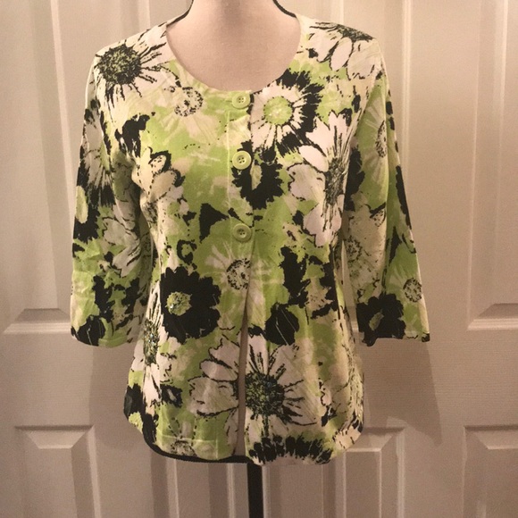 Floral Print Cardigan - Picture 1 of 6